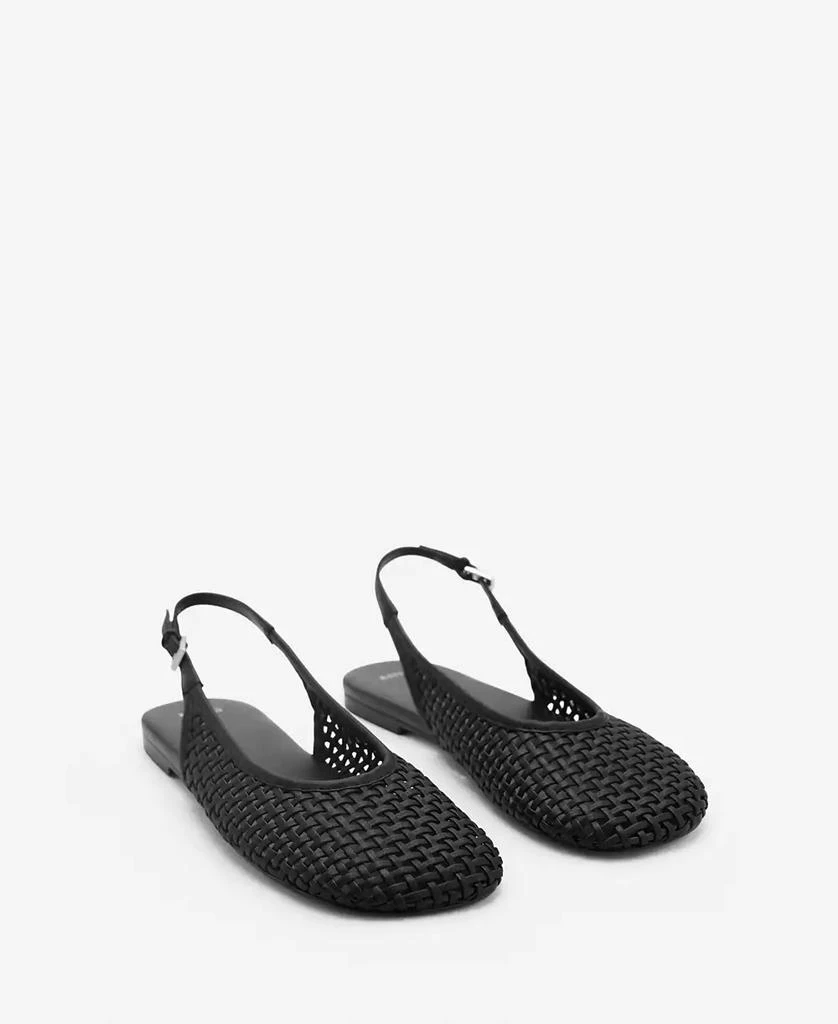 商品Mango|Women's Braided Leather Effect Shoes,价格¥594,第1张图片