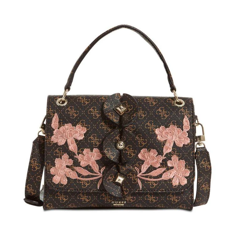 商品GUESS|Eden Embellished Top-Handle Small Flap Bag,价格¥391,第1张图片