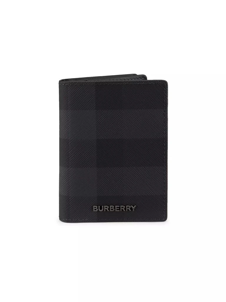 商品Burberry|Flint Check Bifold Wallet,价格¥3216,第1张图片