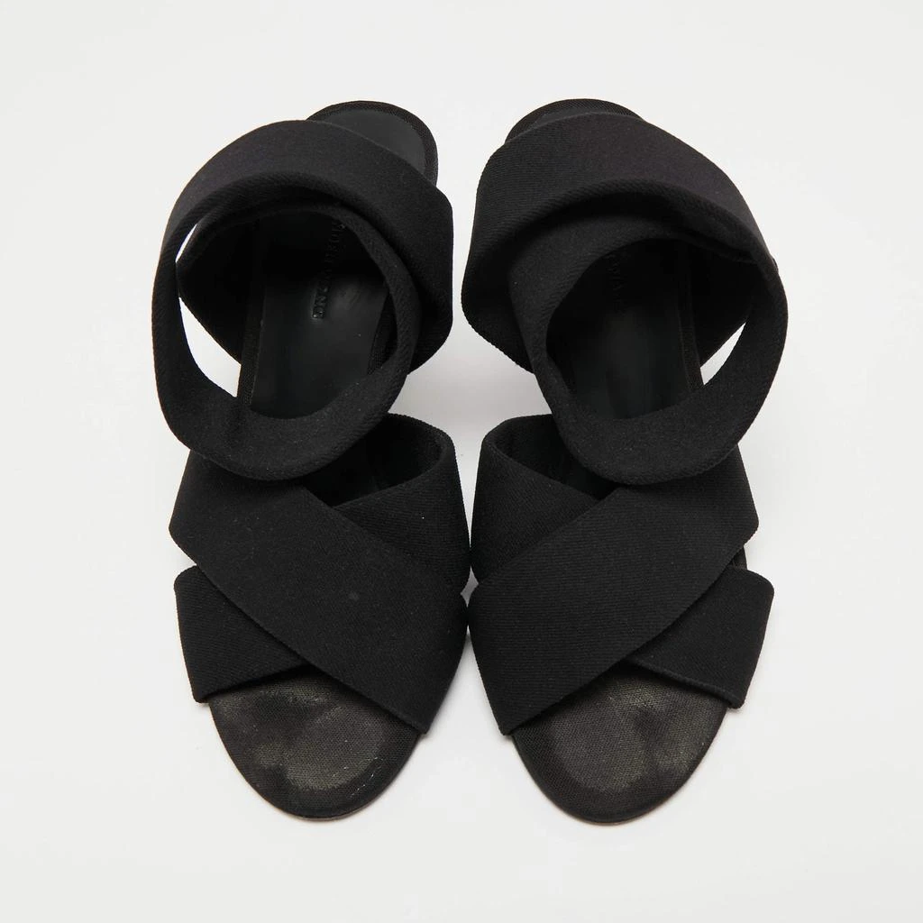 商品[二手商品] Alexander Wang|Alexander Wang Black Canvas Ankle Wrap Sandals Size 36,价格¥1018,第3张图片详细描述