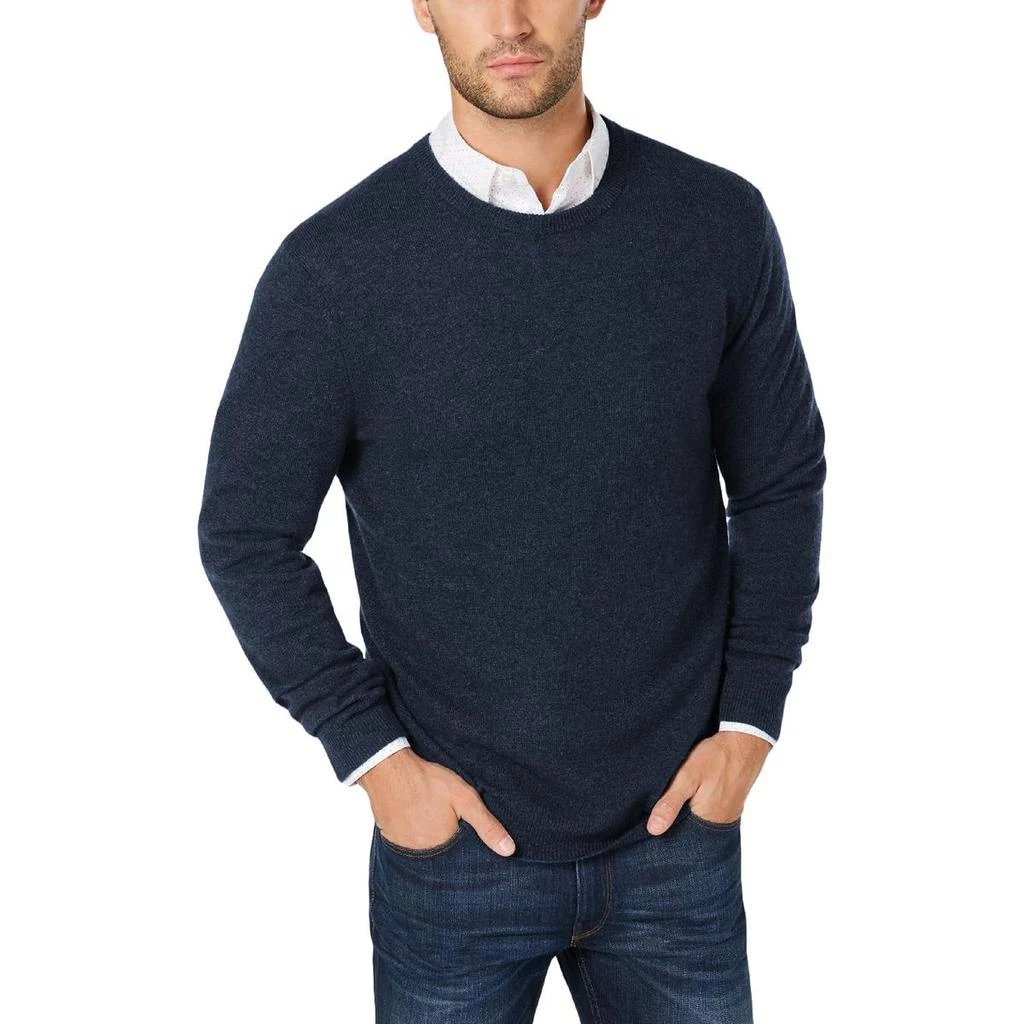 商品Club Room|Club Room Mens Cashmere Knit Crewneck Sweater,价格¥386,第1张图片