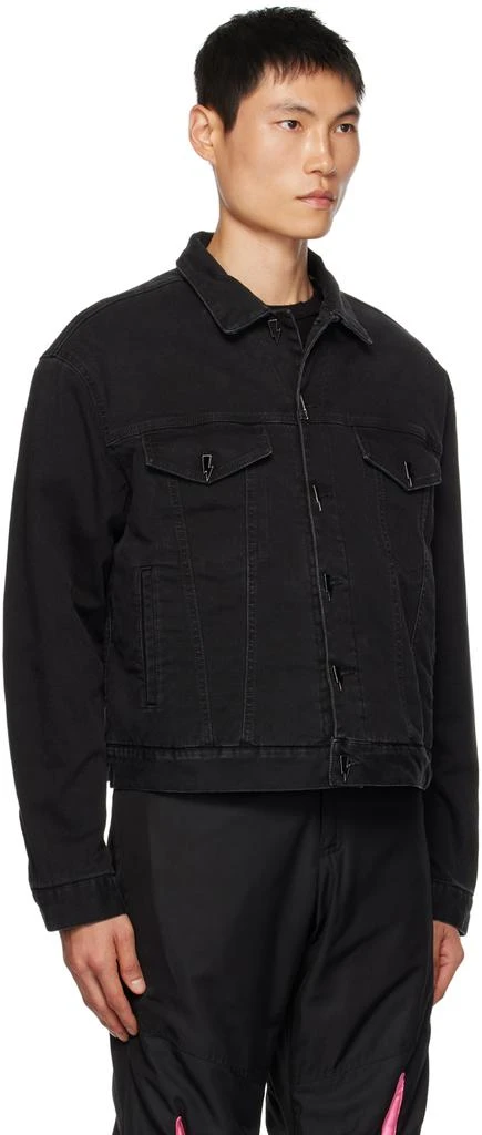 商品Members of the Rage|Black Padded Denim Jacket,价格¥2786,第2张图片详细描述