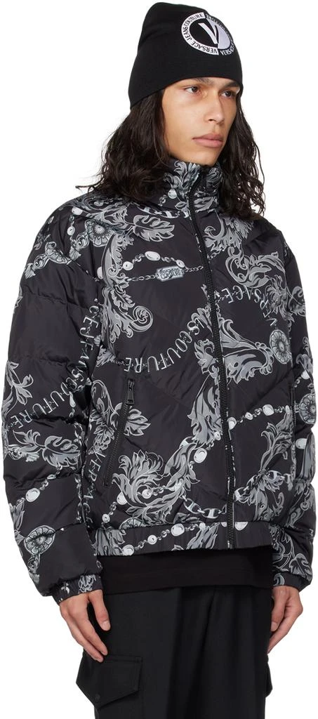 商品Versace|Black Reversible Down Jacket,价格¥2919,第2张图片详细描述