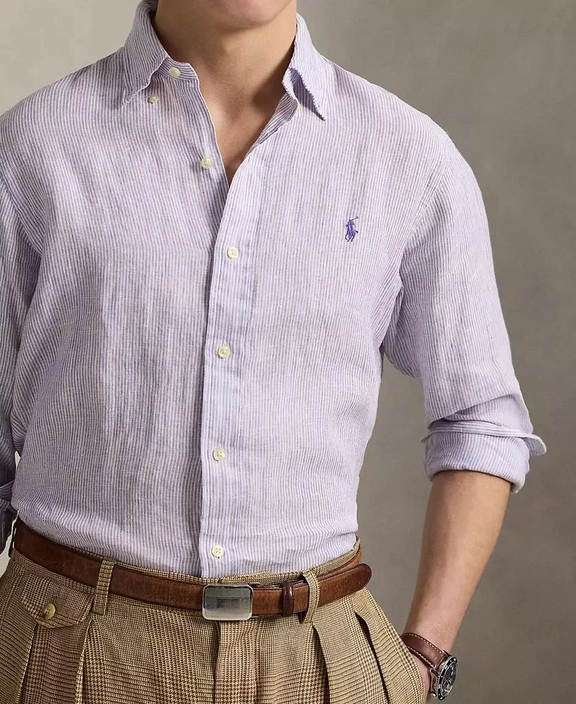 商品Ralph Lauren|男士经典版型亚麻衬衫 多款配色,价格¥614,第3张图片详细描述