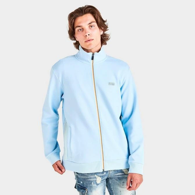 商品Hugo Boss|Men's Hugo Boss Multi-Colored Logo Full-Zip Sweatshirt,价格¥1212,第3张图片详细描述