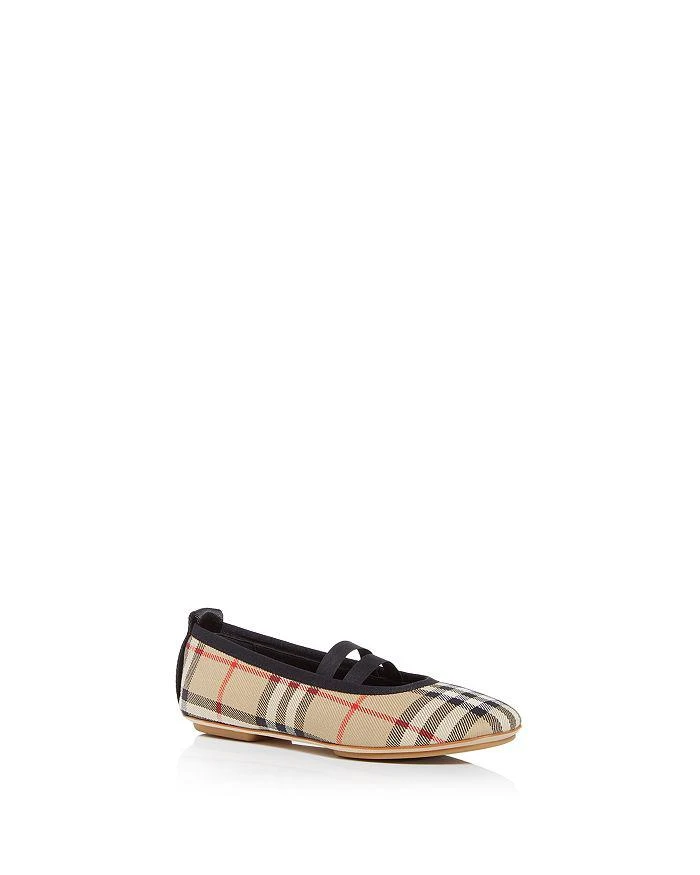 商品Burberry|Girls' Mini Grace Vintage Check Mary Jane Flats - Toddler, Little Kid,价格¥1384,第1张图片