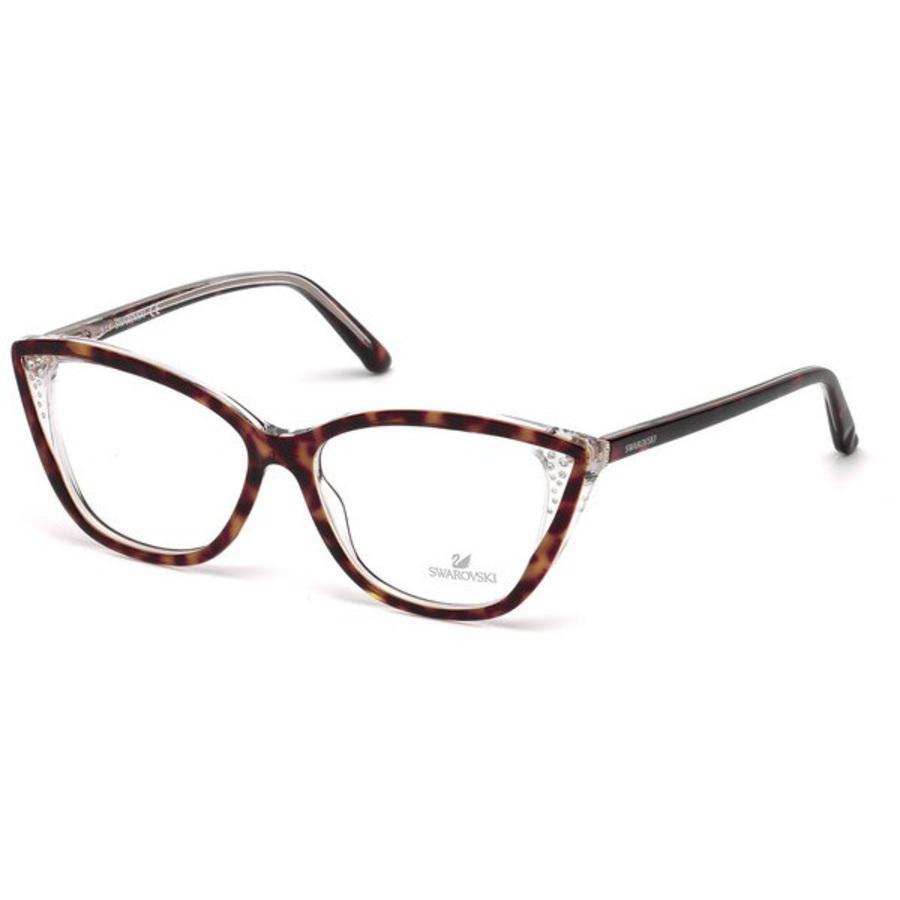 商品Swarovski|Ladies Tortoise Round Eyeglass Frames SK518305653,价格¥298,第1张图片