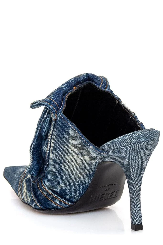 商品Diesel|Diesel D-Venus Pocket Ml Denim Mules,价格¥2573-¥4397,第2张图片详细描述