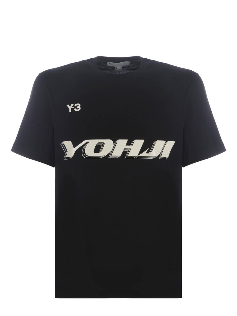 Y-3 T-shirts and Polos Black商品第1张图片规格展示