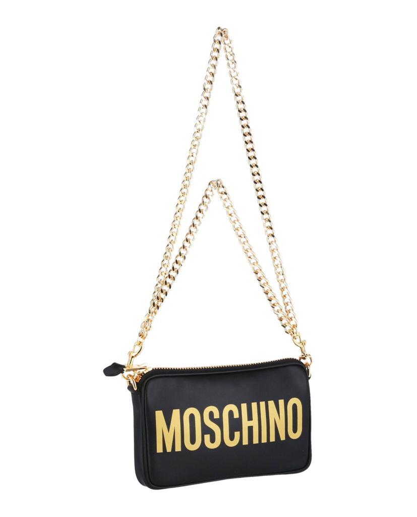 商品Moschino|Logo Leather Crossbody,价格¥2438,第5张图片详细描述