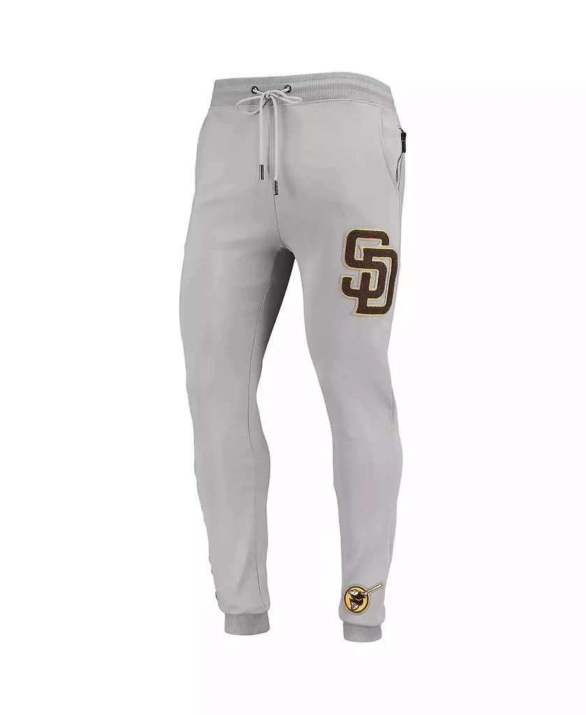 商品Pro Standard|Men's Gray San Diego Padres Logo Jogger Pants,价格¥618,第4张图片详细描述