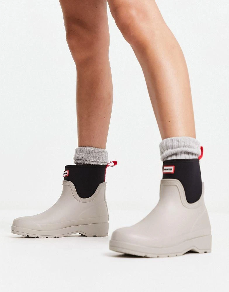 商品Hunter|Hunter original play short neoprene wellington boot in off white,价格¥1057,第1张图片