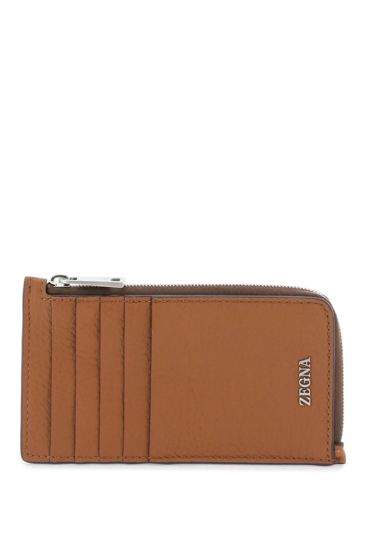 商品Zegna|grained leather 10cc card holder 7006963410,价格¥2082,第1张图片