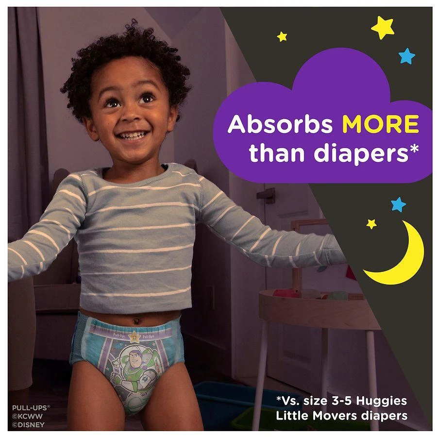 商品Huggies Pull-Ups|Boys' Night-Time Potty Training Pants Size 3T-4T,价格¥79,第5张图片详细描述