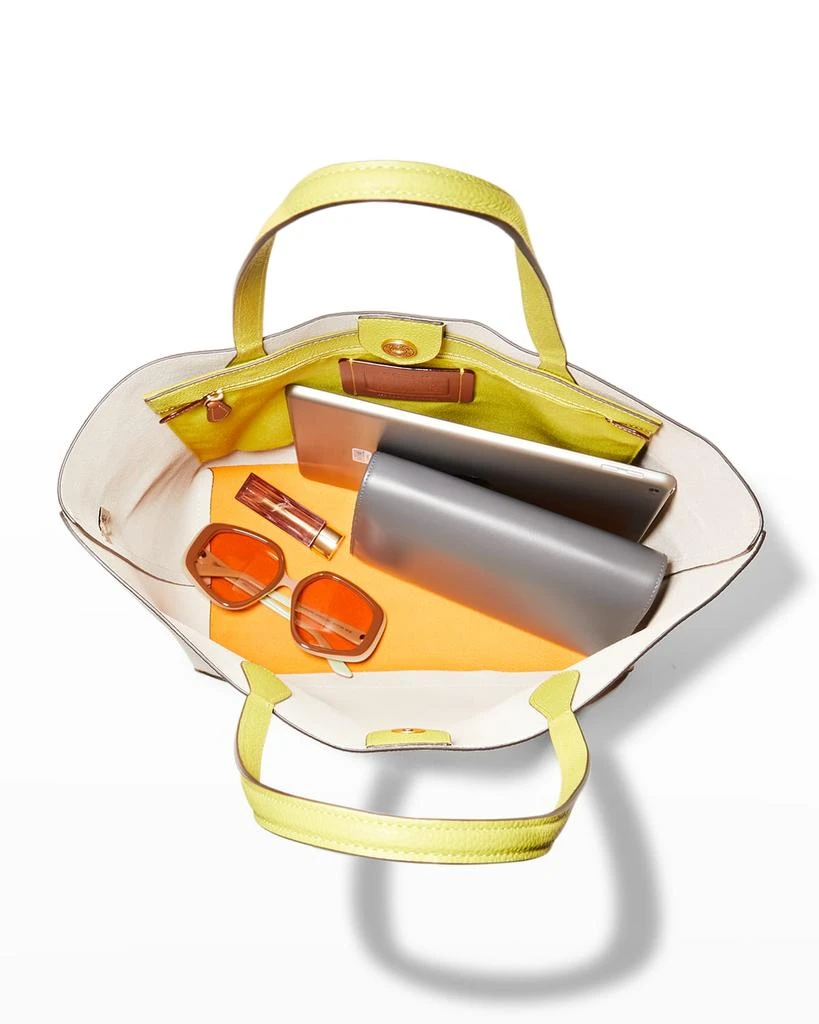 Kia Colorblock Leather Tote Bag 商品