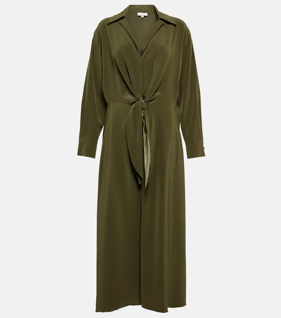 商品Vince|Self-tie midi dress,价格¥2833,第1张图片