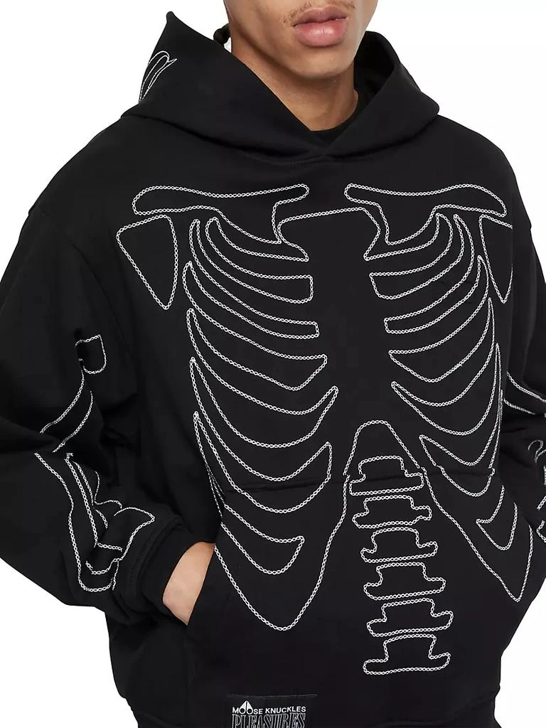 商品Moose Knuckles|MK x Pleasures Skeleton Graphic Hoodie,价格¥2765,第5张图片详细描述