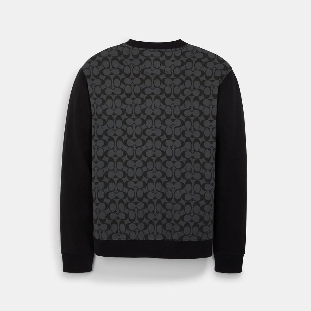 商品Coach|Coach Outlet Signature Crewneck Sweatshirt,价格¥795,第2张图片详细描述