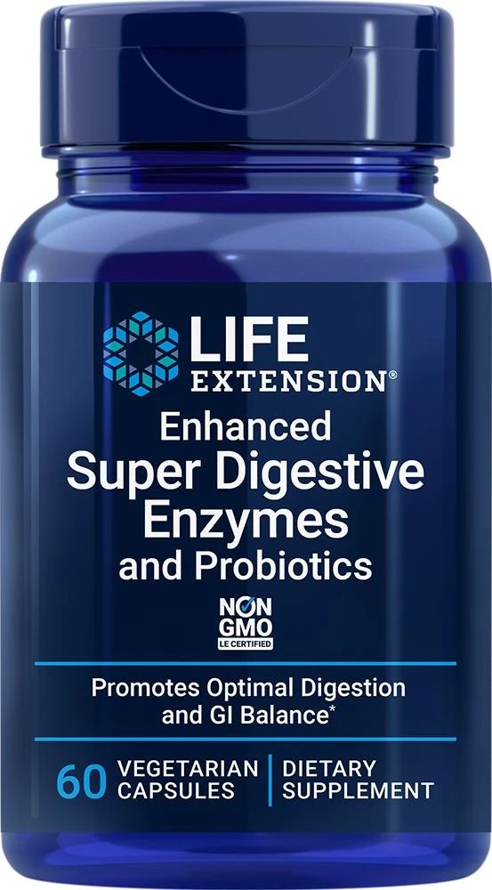 商品Life Extension|Life Extension Enhanced Super Digestive Enzymes and Probiotics (60 vegetarian capsules),价格¥152,第1张图片