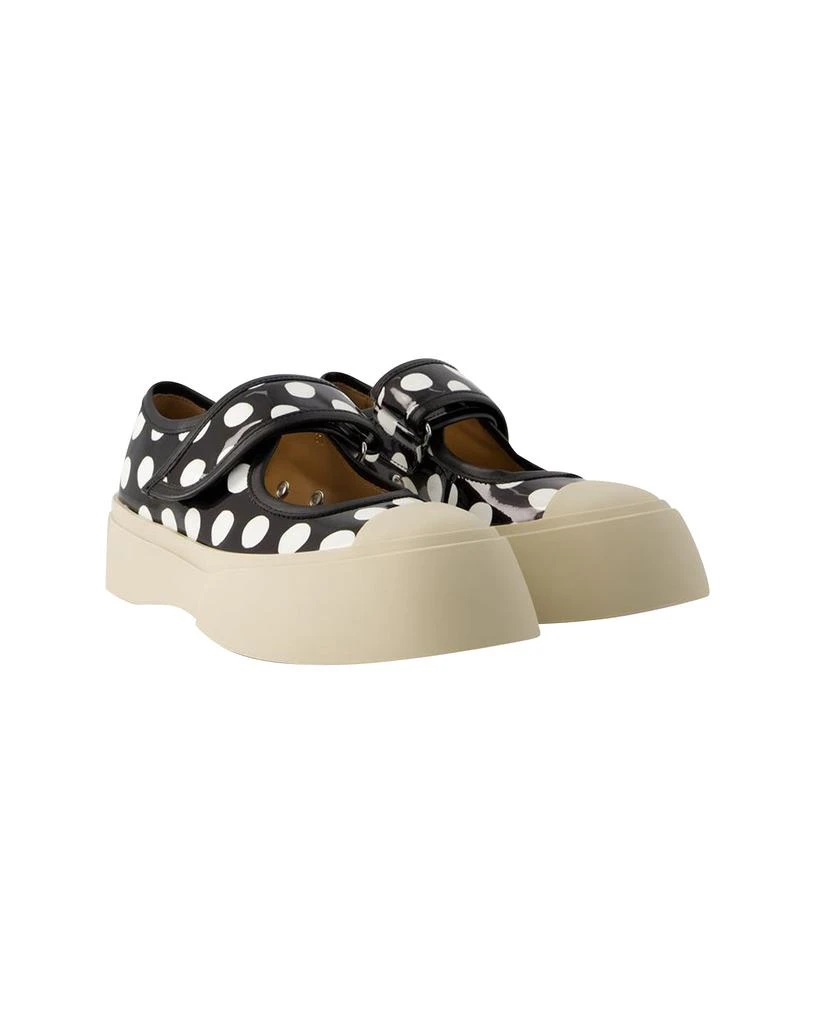 商品Marni|Mary Jane Sneakers - Marni - Leather - Black/Lily White,价格¥6136,第2张图片详细描述