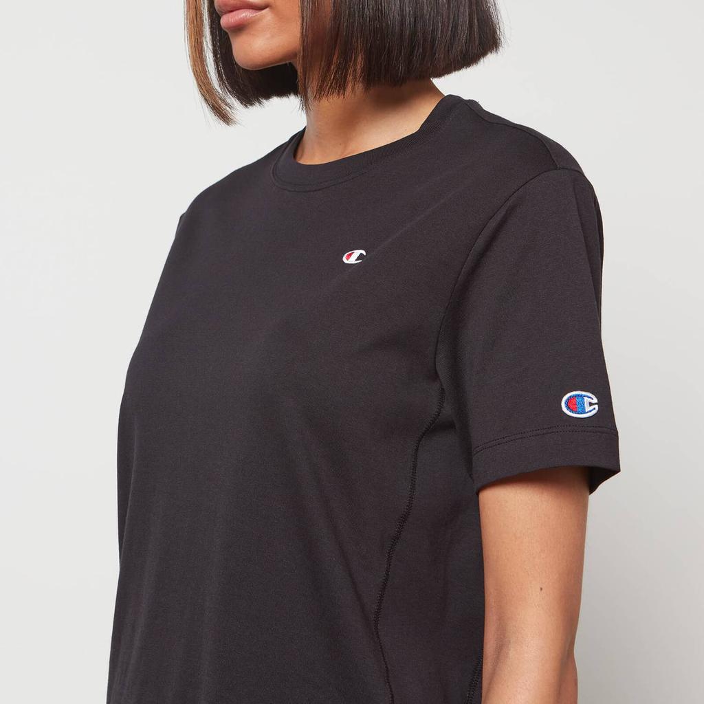 Champion Women's Regular Small Logo T-Shirt - Black商品第4张图片规格展示