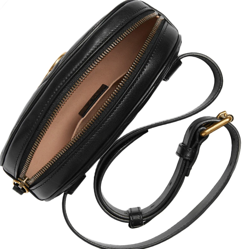 GUCCI 古驰 女士黑色皮革腰包 476434-DSVRT-1000 商品