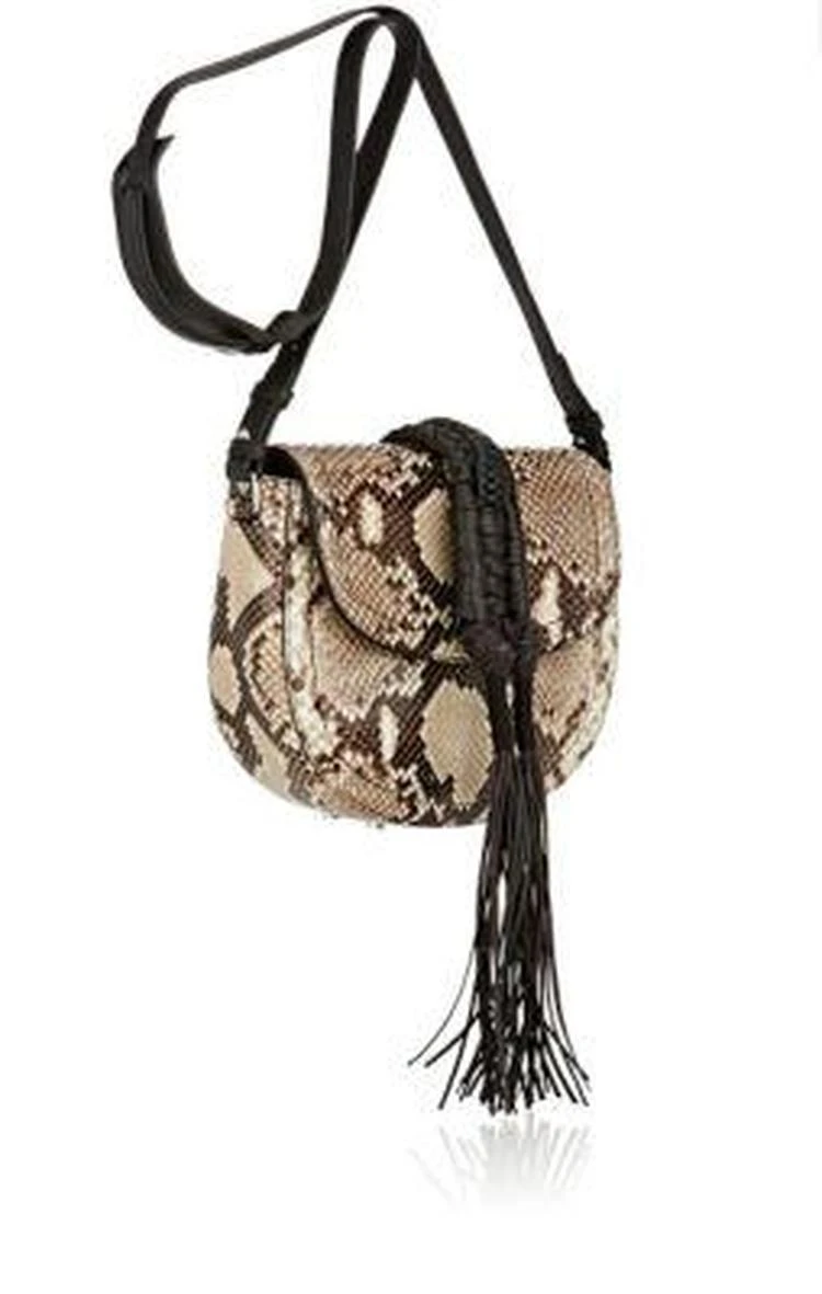 商品Altuzarra|Ghianda Knot Small Python Saddle Bag,价格¥9513,第3张图片详细描述