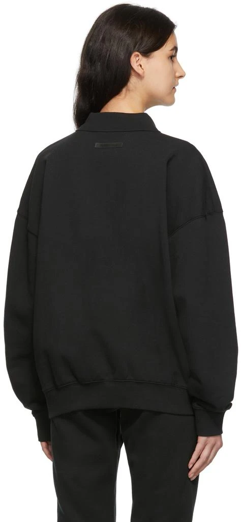 商品Essentials|Black French Terry Polo,价格¥357,第3张图片详细描述
