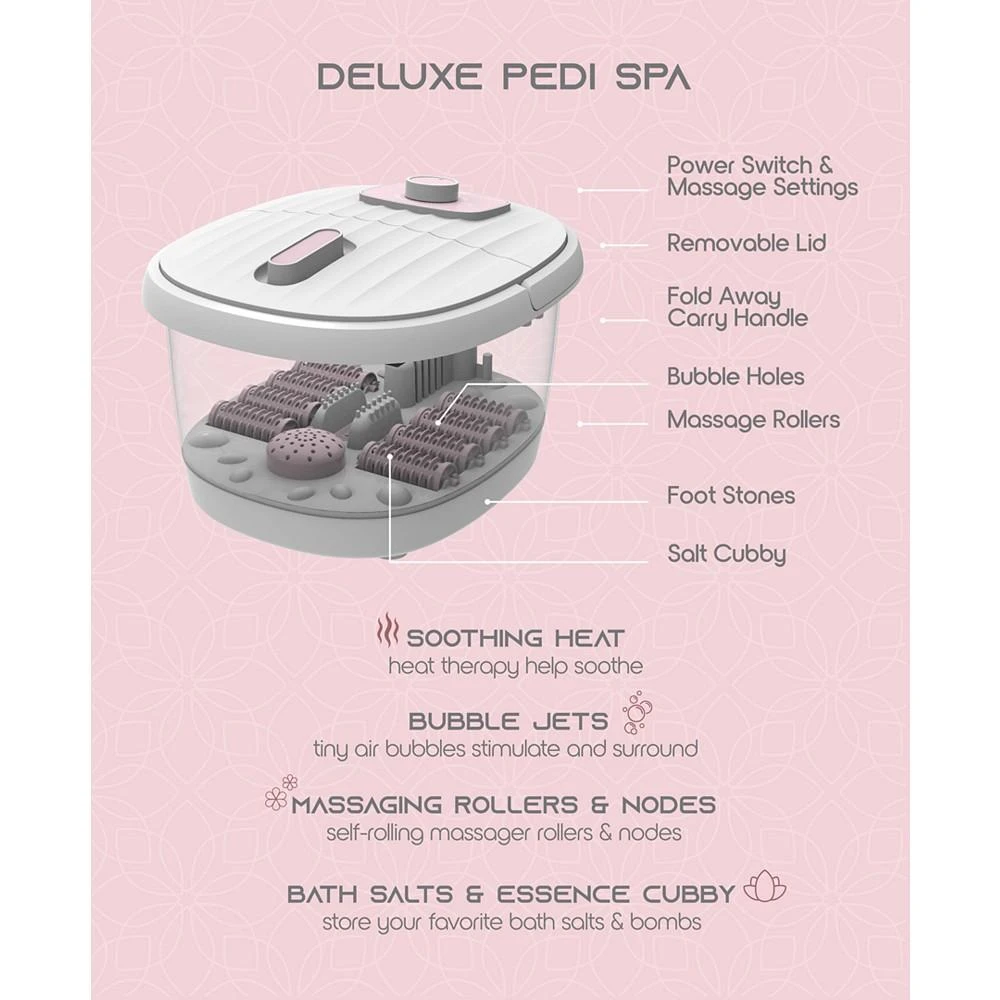 商品Tzumi|SLF Deluxe Heated Portable Bubble Bath Foot Massager,价格¥247,第2张图片详细描述