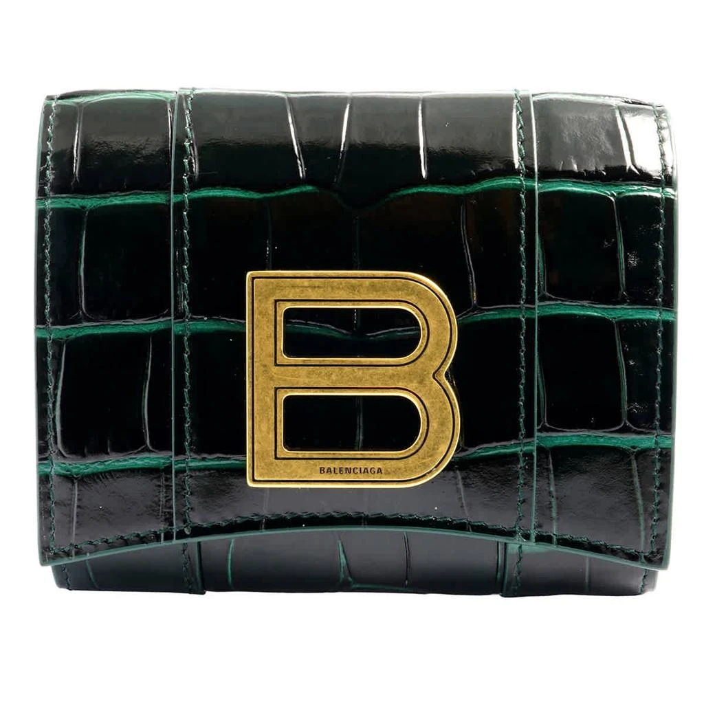 商品Balenciaga|Balenciaga Ladies Hourglass Compact Leather Wallet,价格¥4267,第1张图片