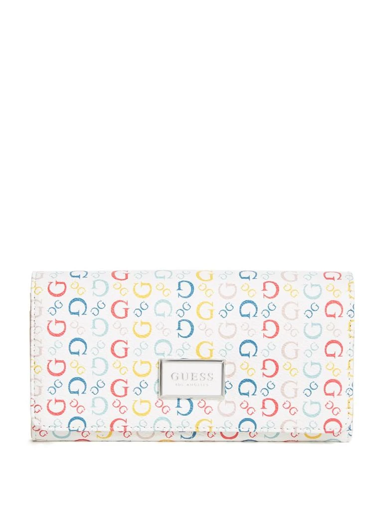 商品Guess Factory|Abree Logo Saffiano Wallet,价格¥196,第1张图片