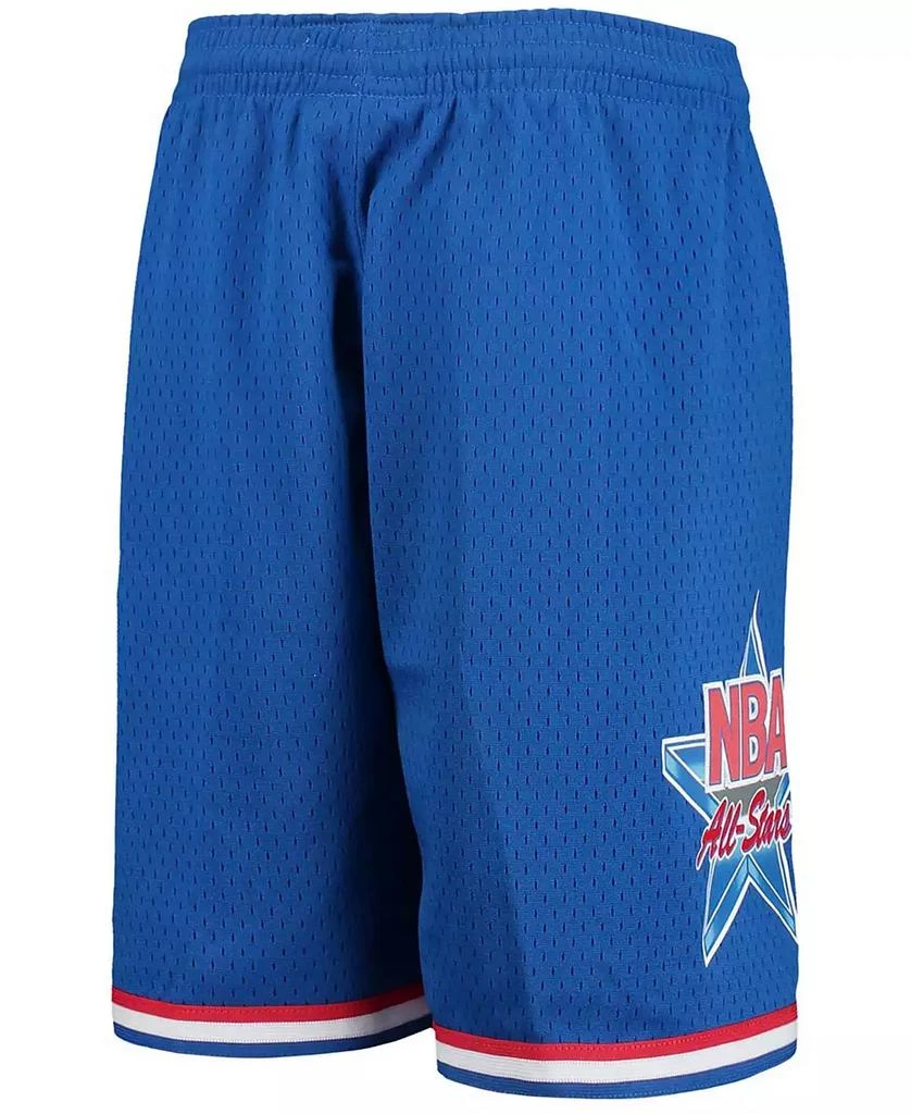 商品Mitchell and Ness|Big Boys and Girls Blue NBA All-Stars Hardwood Classics Swingman Shorts,价格¥379,第3张图片详细描述