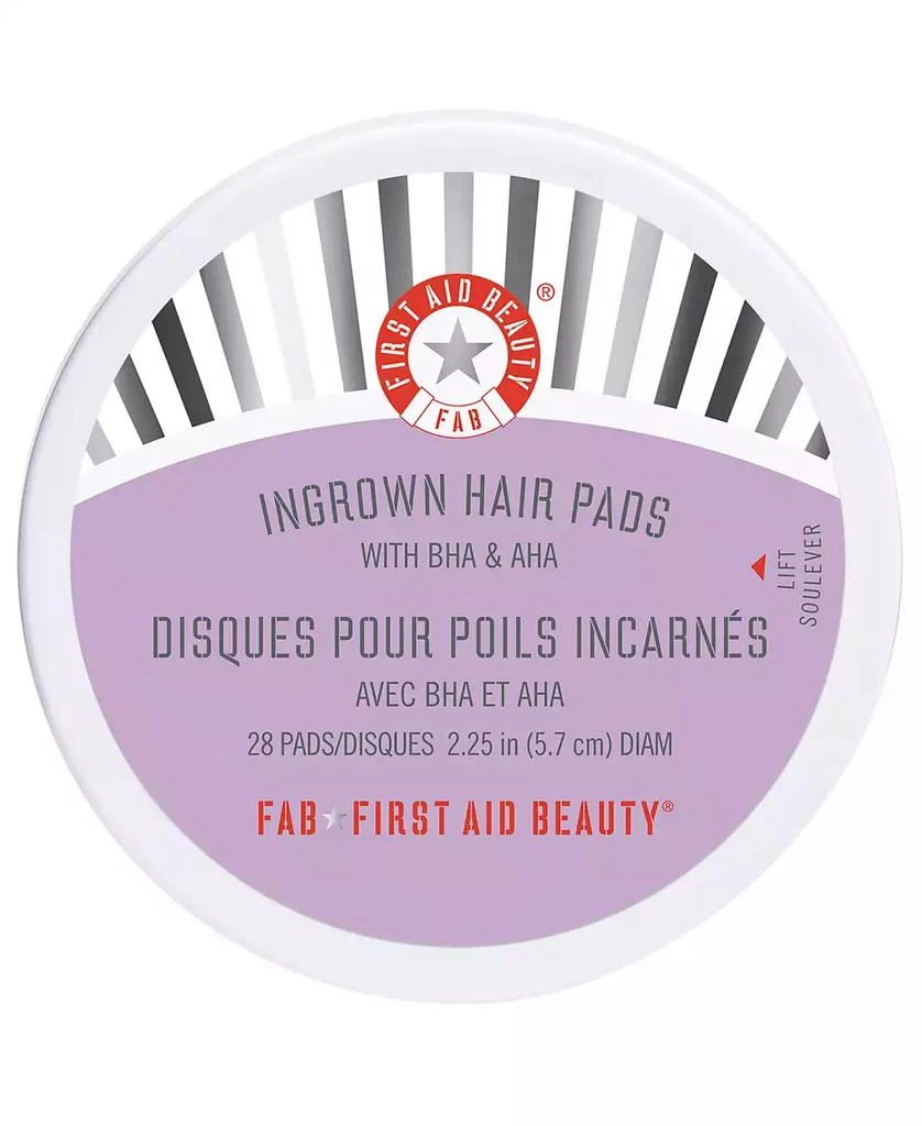 商品First Aid Beauty|Ingrown Hair Pads With BHA & AHA, 28 Pads,价格¥150,第1张图片