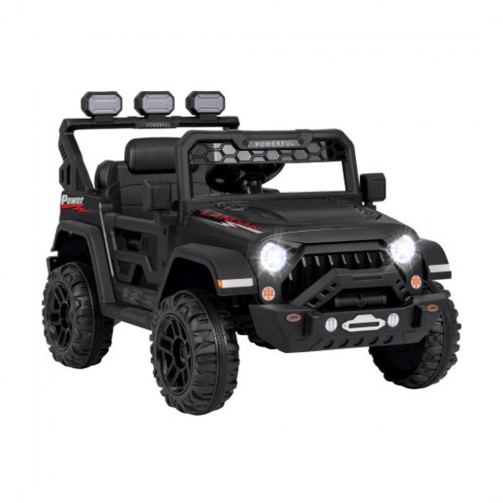 商品Hivvago|12V Electric Kids Ride on Truck with Remote Control and Music-Black,价格¥2154,第2张图片详细描述