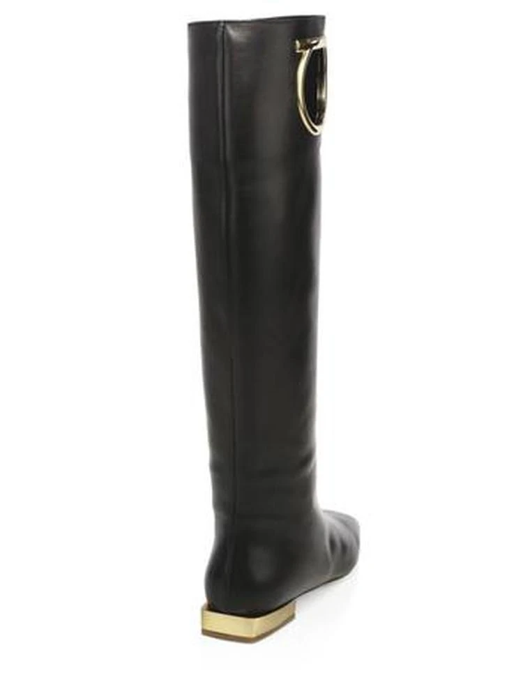商品Salvatore Ferragamo|Avio Leather Knee-High Boots,价格¥4735,第2张图片详细描述