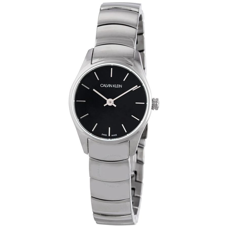 商品Calvin Klein|Calvin Klein Classic Quartz Black Dial Ladies Watch K4D2314V,价格¥670,第1张图片