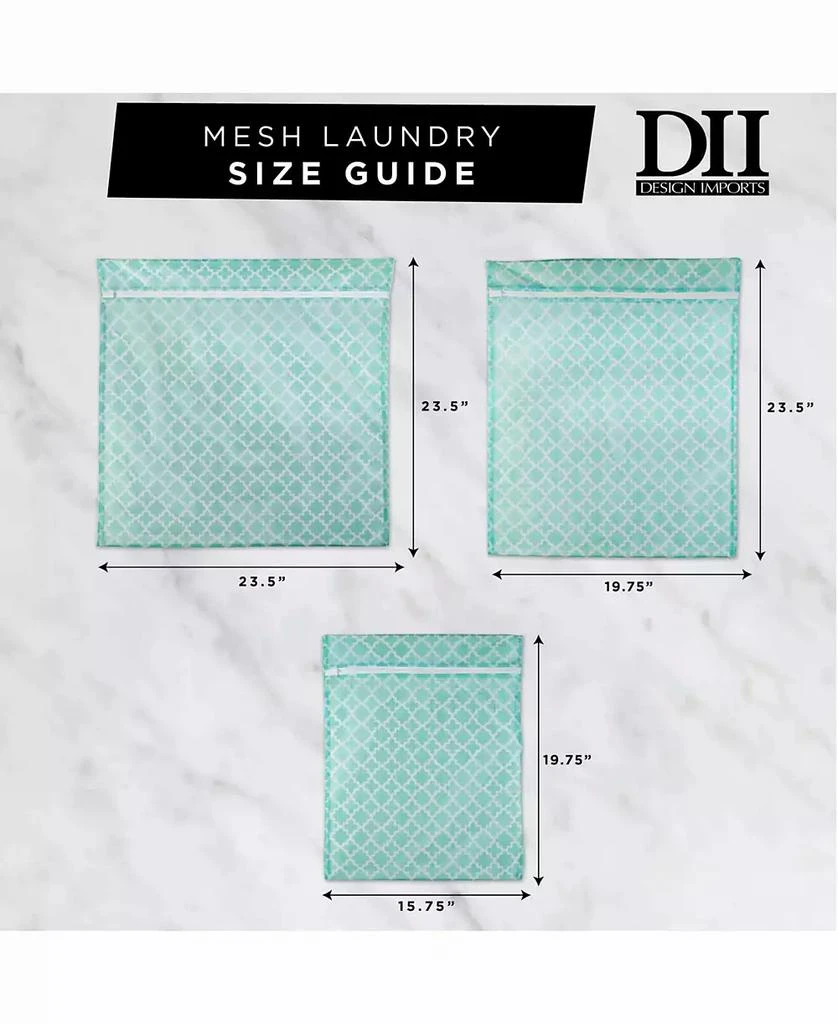 Design Import Lattice Set G Mesh Laundry Bag, Set of 5 商品