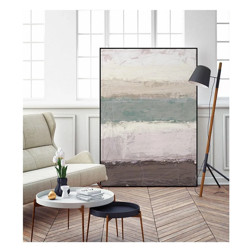 商品Giant Art|28" x 22" Strata Horizon II Art Block Framed Canvas,价格¥1436,第4张图片详细描述