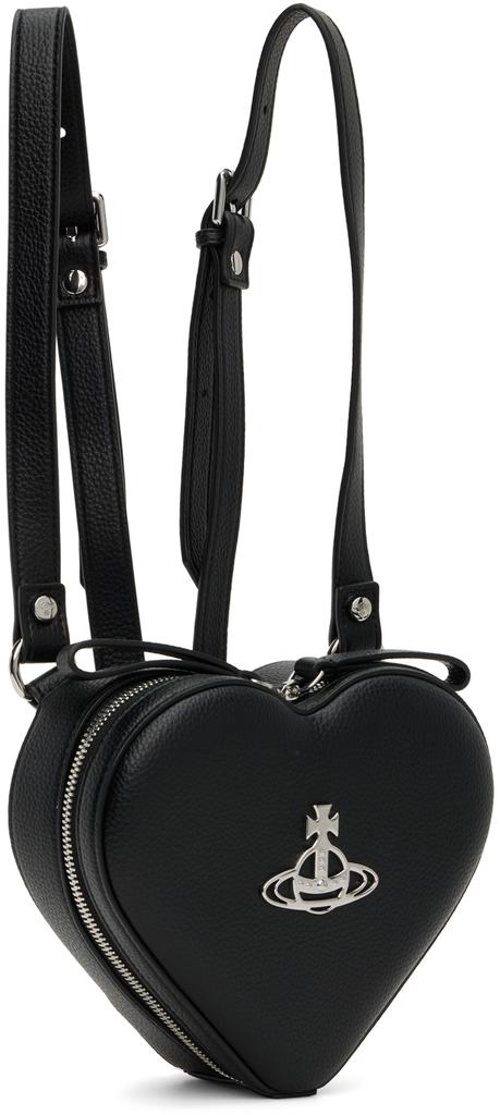Black Mini Ella Heart Backpack商品第2张图片规格展示