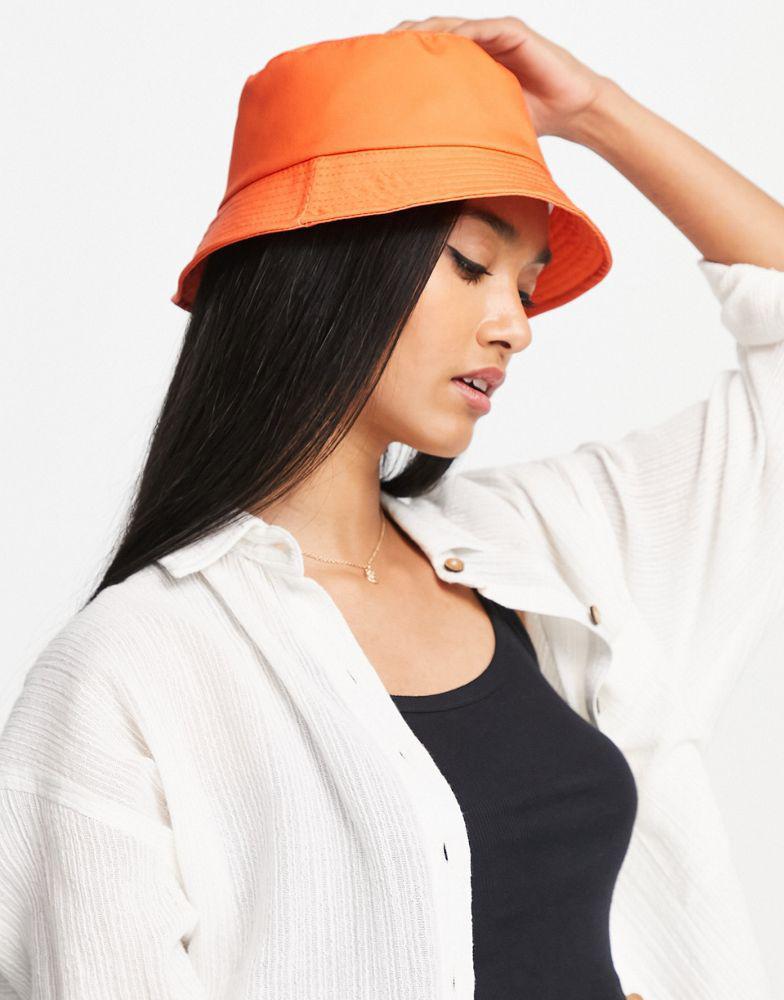 商品Topshop|Topshop bucket hat in orange,价格¥62,第1张图片