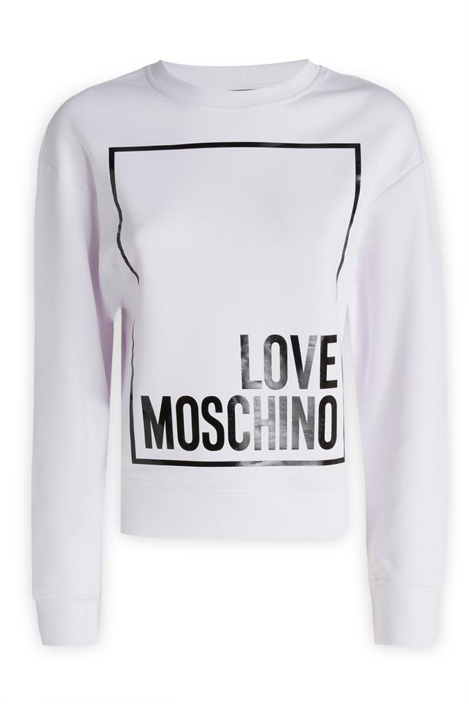Love Moschino Logo Printed Crewneck Jumper商品第1张图片规格展示