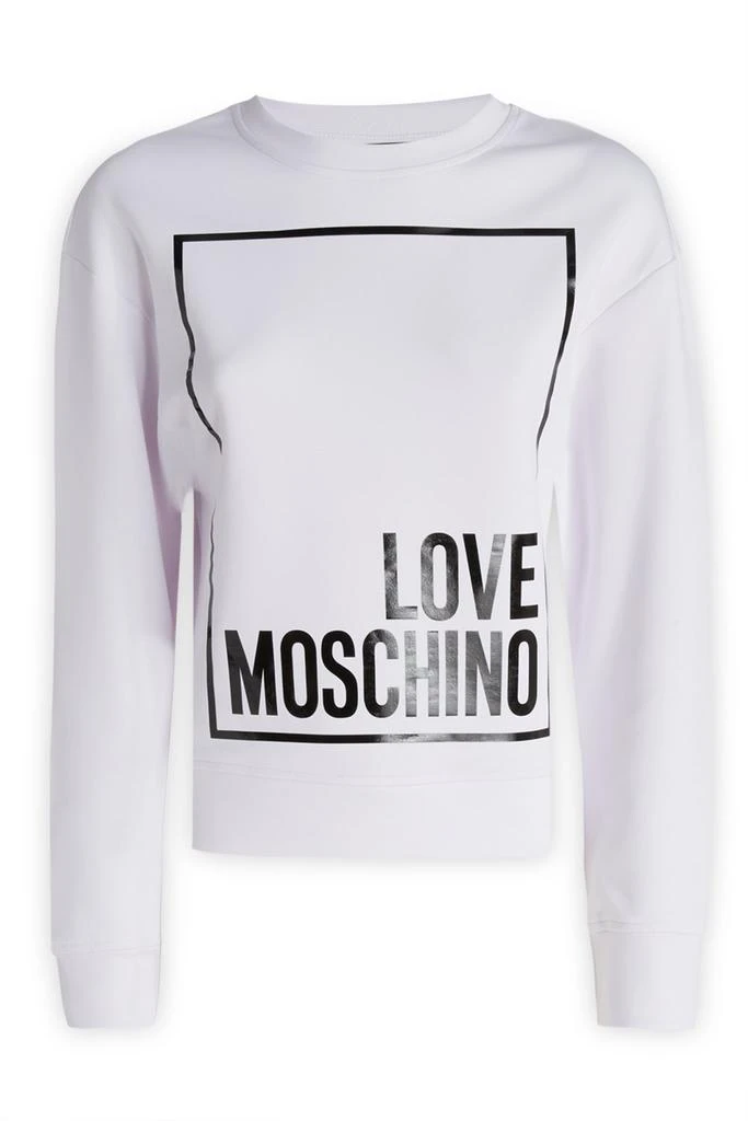 商品Love Moschino|Love Moschino Logo Printed Crewneck Jumper,价格¥689,第1张图片