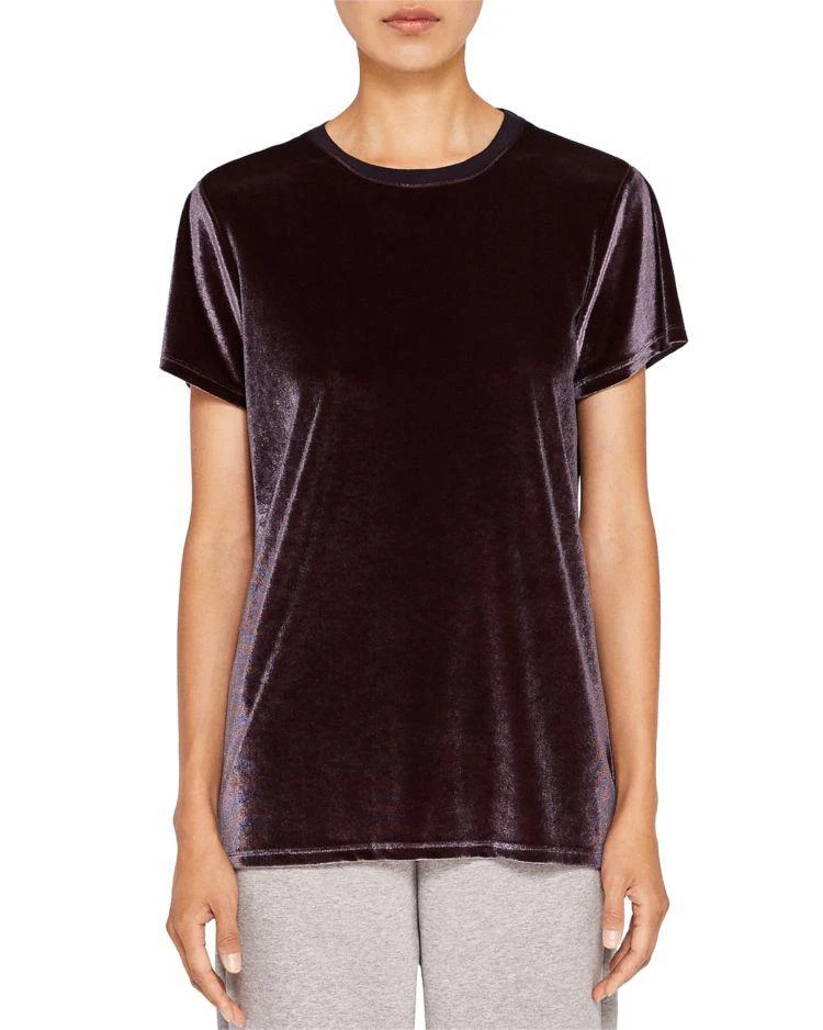 商品Ted Baker London|Ted Says Relax Hilby Velvet-Front Tee,价格¥563,第1张图片
