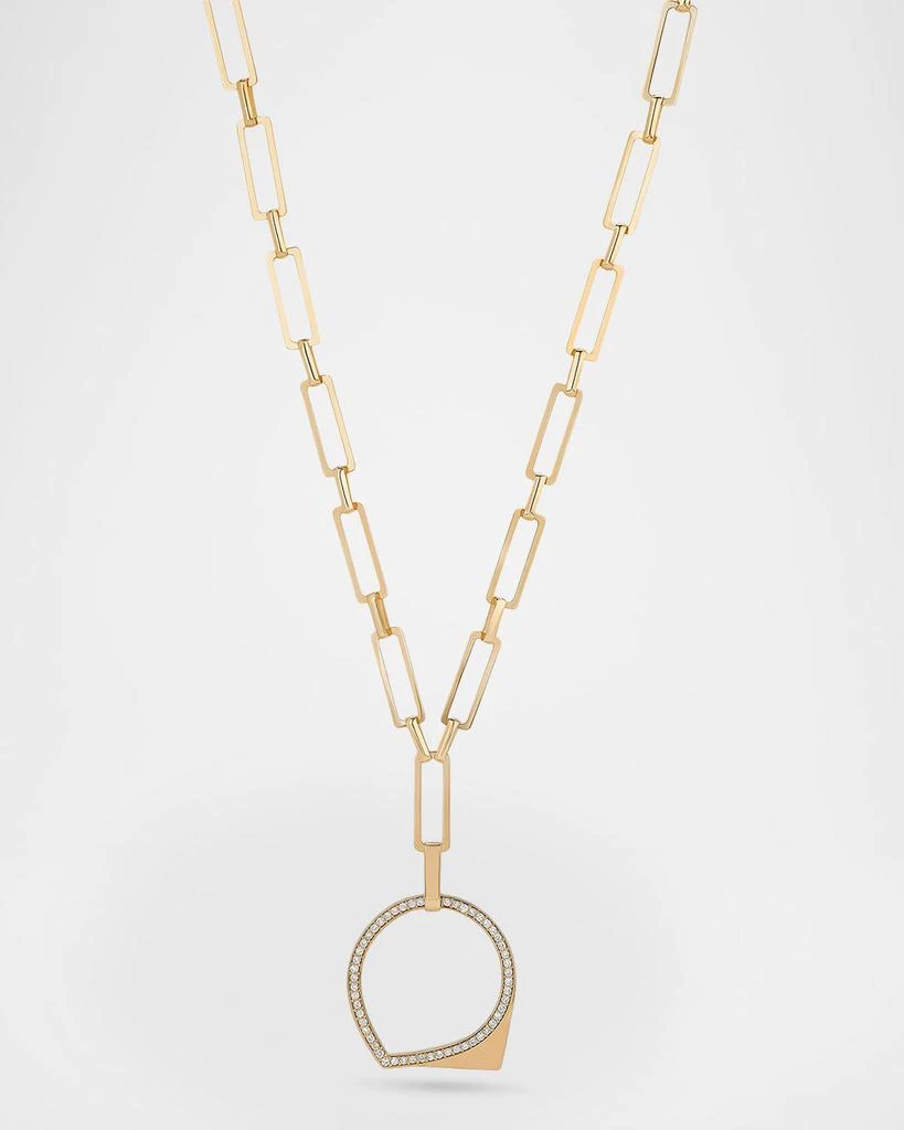 商品LANA|Eclipse Diamond Paperclip Lariat Necklace,价格¥18222,第1张图片
