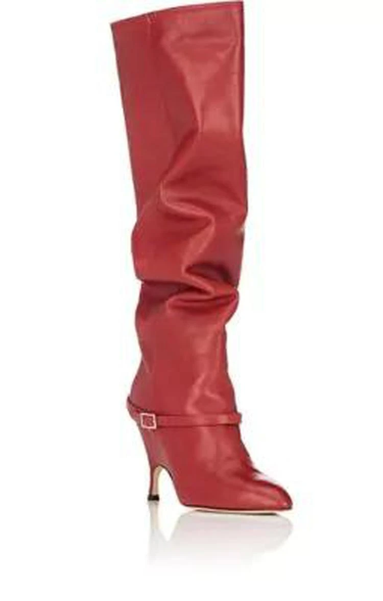 商品ALCHIMIA DI BALLIN|Titan Leather Knee Boots,价格¥3861,第2张图片详细描述