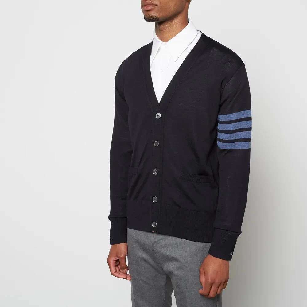 商品Thom Browne|Thom Browne Men's 4-Bar Sustainable Fine Merino Wool Cardigan,价格¥5936,第1张图片