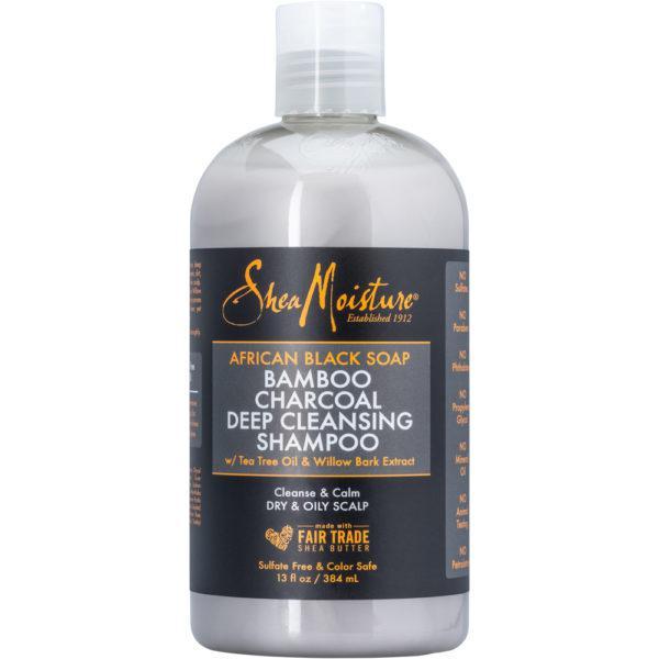 商品SheaMoisture|African Black Soap & Bamboo Charcoal Deep Cleansing Shampoo,价格¥86,第1张图片