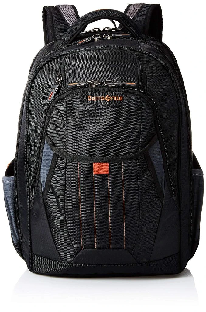 商品Samsonite|Samsonite Tectonic 2 Large Backpack, Black/Orange, 18 x 13.3 x 8.6,价格¥645,第1张图片