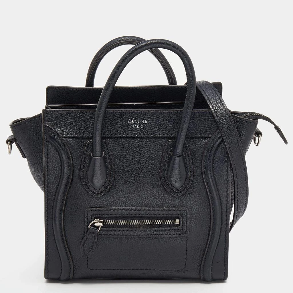 商品[二手商品] Celine|Celine Black Leather Nano Luggage Tote,价格¥6860,第1张图片