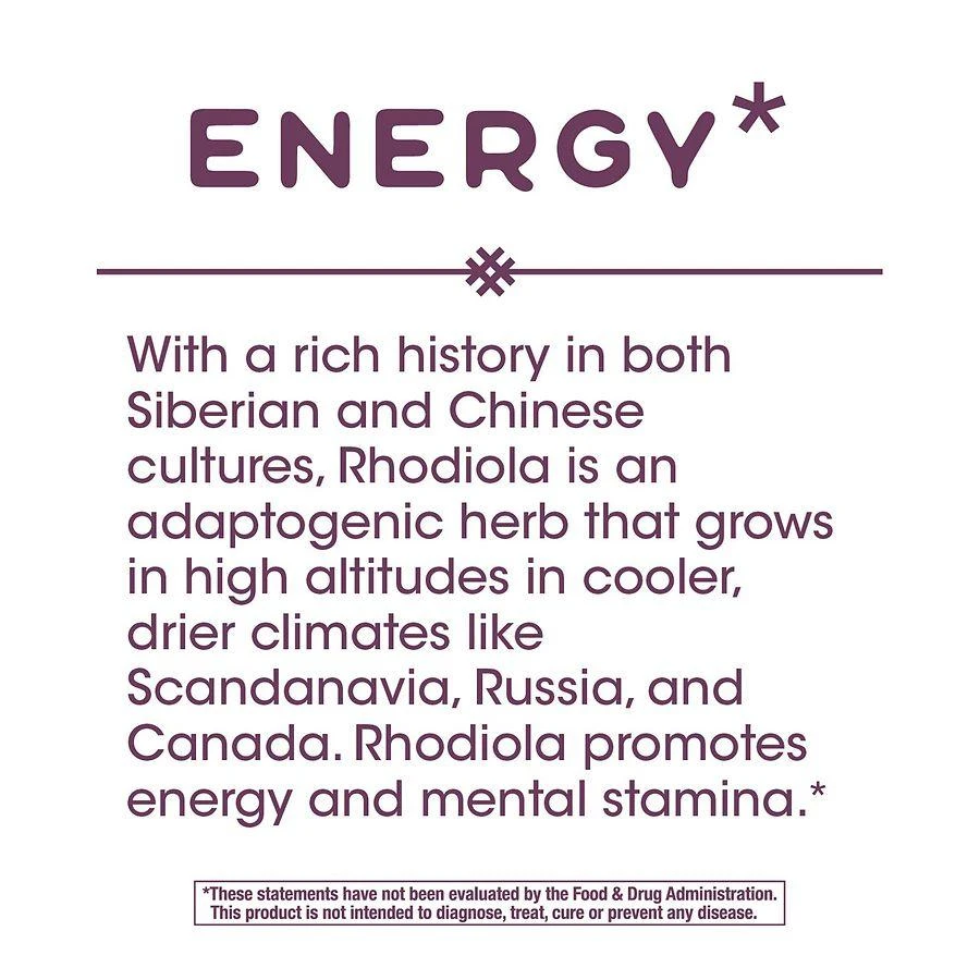 Rhodiola Energy Vegan Capsules 商品